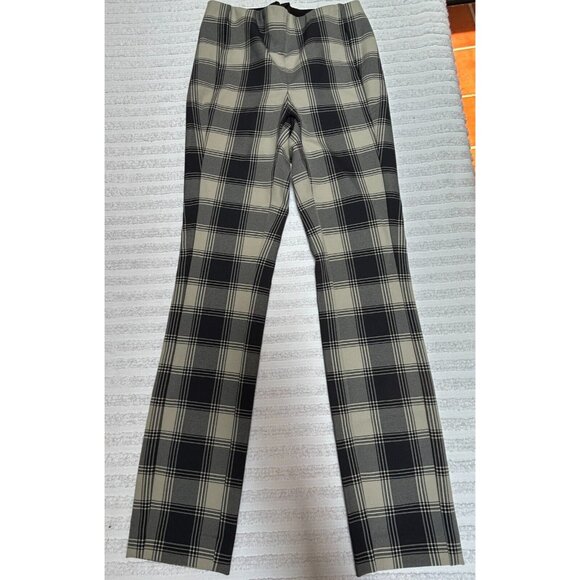 New Rag & Bone Womens Mid-Rise Skinny Simone Check Pants Size 00 Black Stretch